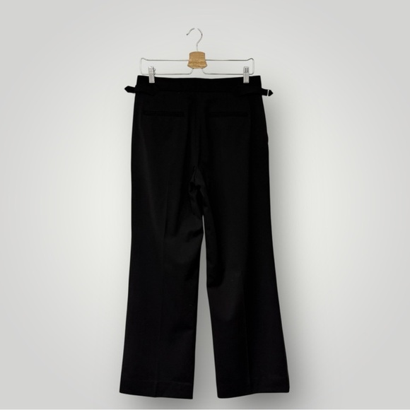 EVERLANE Wool High Waisted Wide Leg Pants Black Sz 6 - Picture 5 of 10